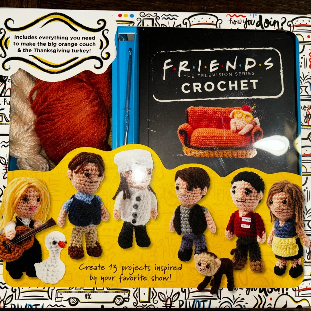 Friends TV Show Craft Crochet Kit. Super cute!